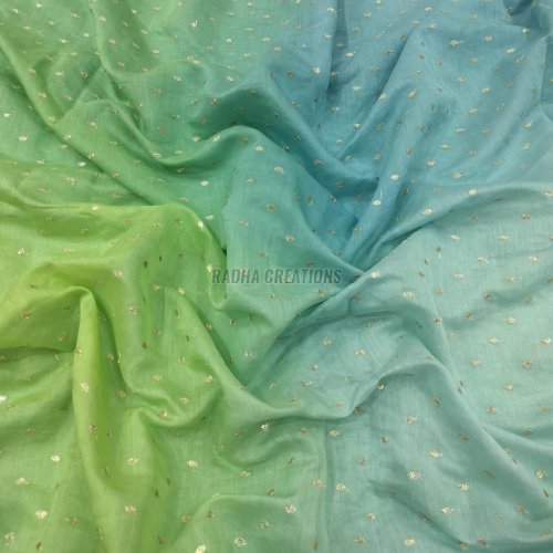 Dual Tone Golden Buti Fabric