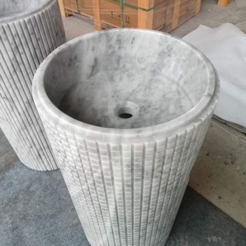 Floor Mount Marble Stone Wash Basin