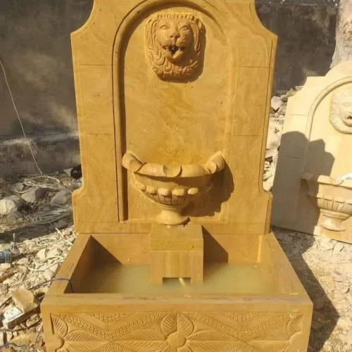 Velvet Gold Sandstone Wall Fountain
