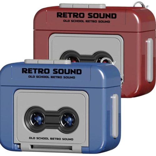 Mini Retro Cassette Tape Recorder Keychain
