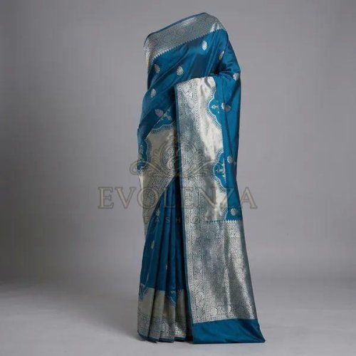 Blue Aarani Art Grace Banarasi Saree