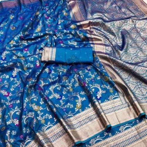 Blue Meenakari Vaibhav Banarasi Silk Saree