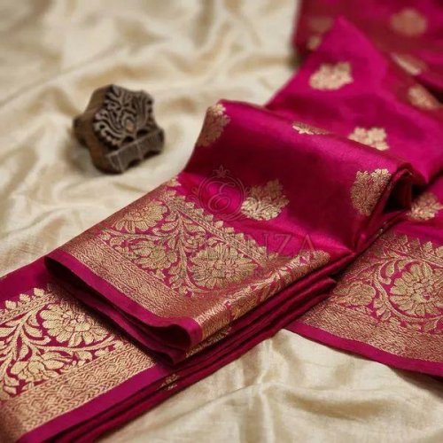 Pink Vanshika Royale Vanarasi Silk Saree