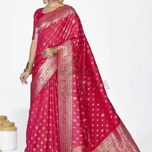Pink Zariya Vistara Silk Weave Saree