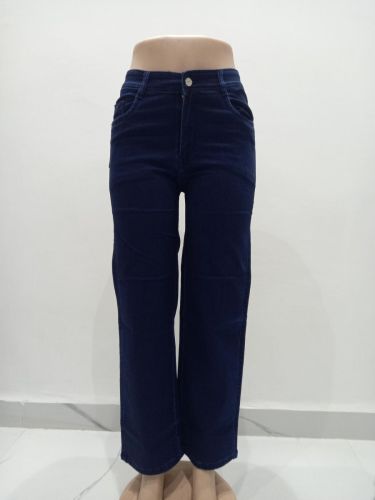 Ladies Deep Navy Straight Fall Denim Jeans