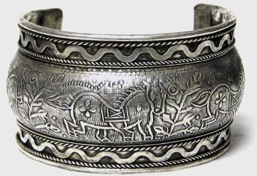 Oxidized Silver Bracelet