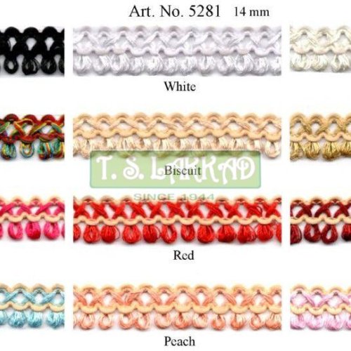 Decorative Cotton Loop Fringe Border Designer Lace Trim