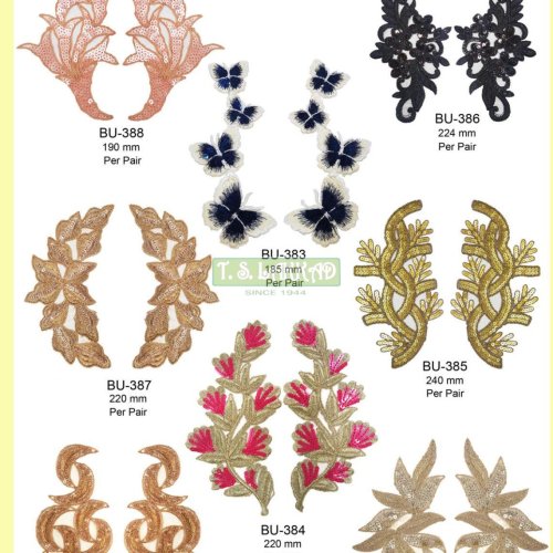 Designer Embroidery Applique Patch