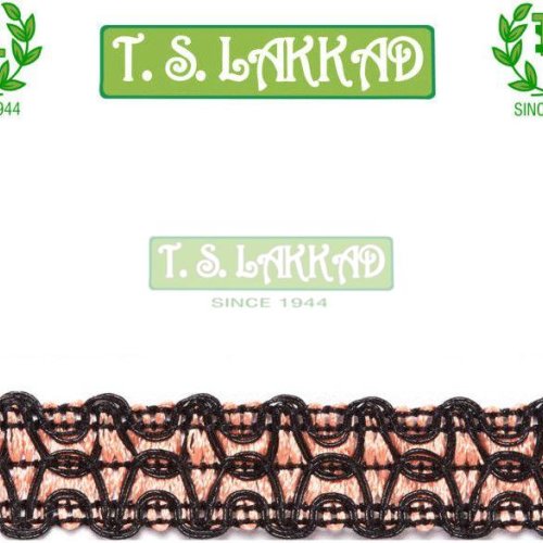 Dual Tone Wave Crochet Border Lace Trim