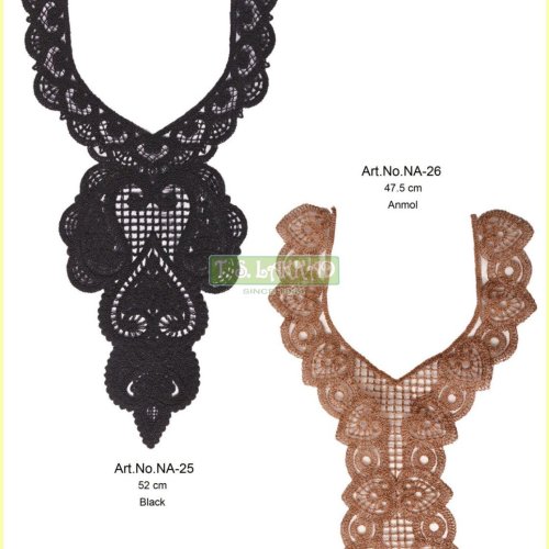 Elegant Crochet Lace Designer Neckline Patch