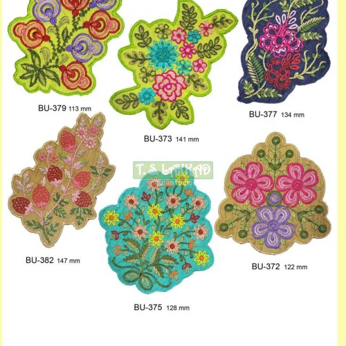 Floral Embroidery Applique Patch
