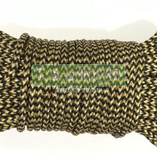 Golden &AMP;AMP; Black Chevron Braided Polyester Cord Rope