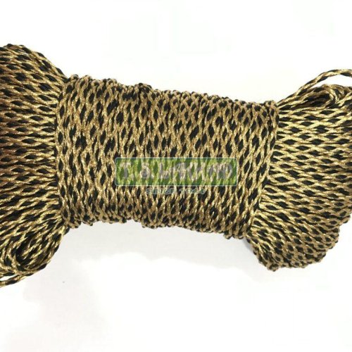 Golden & Black Twisted Designer Braided Cord