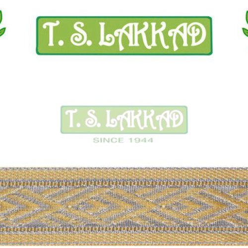 Golden &AMP; Silver Woven Border Lace Trim