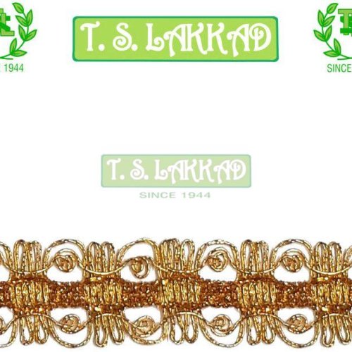 Golden Designer Lace Trim