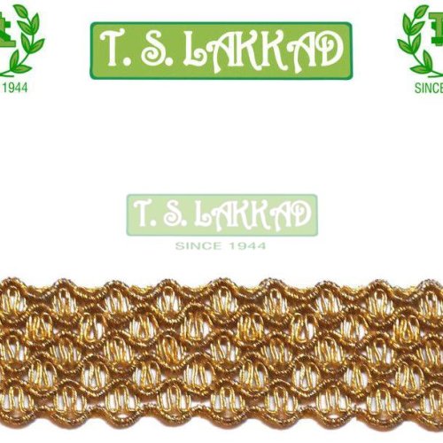 Golden Six Line Lace Trim