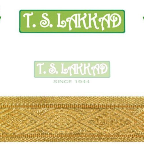 Golden Woven Designer Border Lace Trim