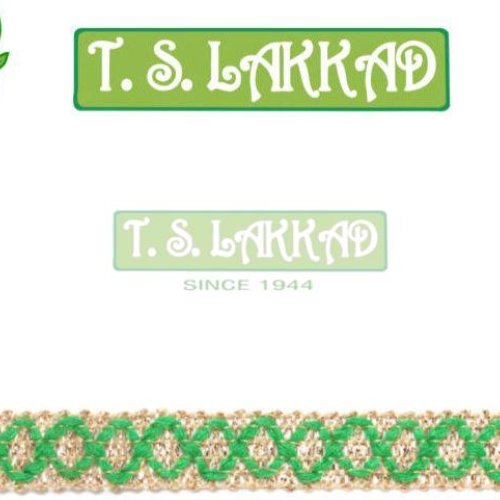 Green &AMP; Golden Narrow Lace Trim