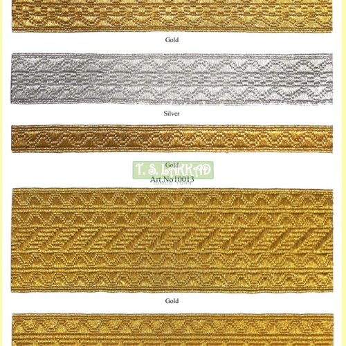 Heritage Pattern Metallic Uniform Lace Trim