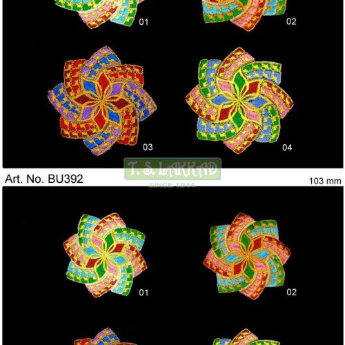 Multicolor Floral Embroidery Applique Patch Multicolor Floral Embroidery Applique Patch