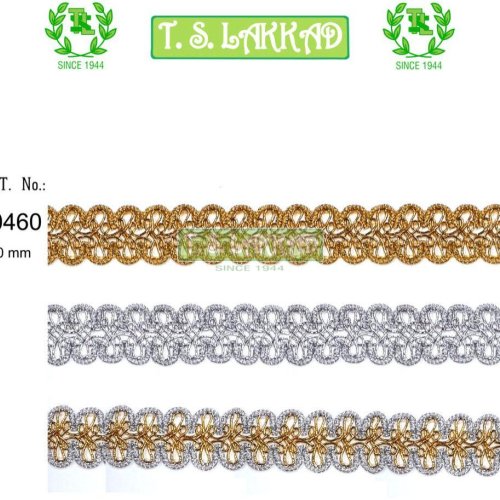 Ornate Metallic Loop Floral Lace Trim