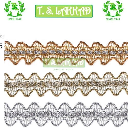 Premium Metallic Scallop Designer Lace Trim