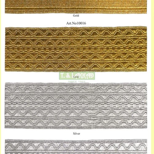 Premium Multi Pattern Metallic Uniform Lace Trim Premium Multi Pattern Metallic Uniform Lace Trim