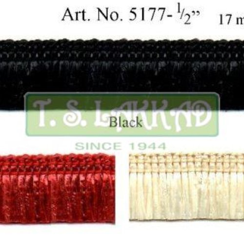 Velvet Finish Fringe Decorative Lace Trim