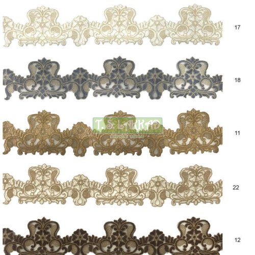 Vintage Floral Cutwork Embroidery Lace Border Trim