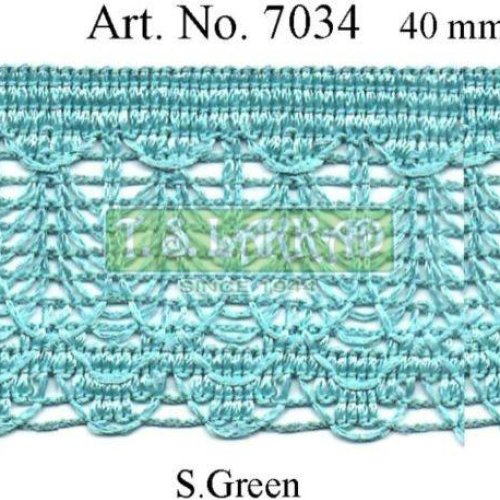 Wide Crochet Floral Border Lace Trim
