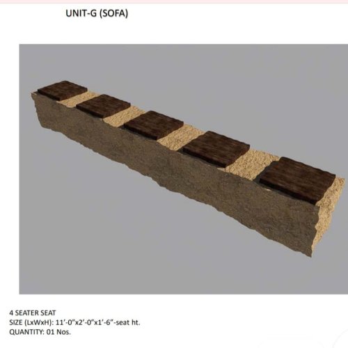 Seating Bench  In Stoe Look