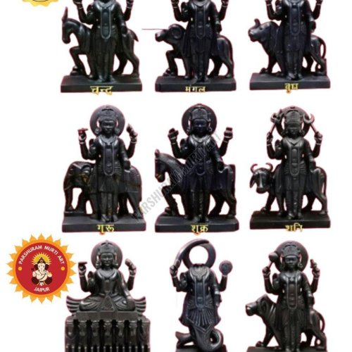 Black Marble Navgrah Murti
