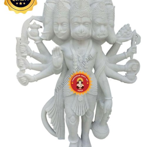Marble Panchamukhi Hanuman Murti