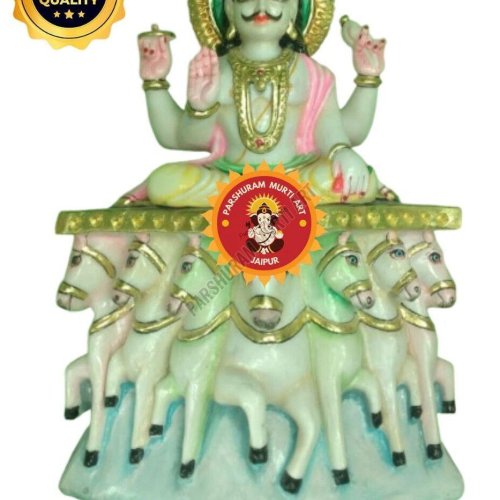 Marble Suryadev Murti