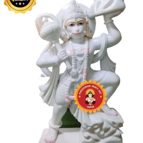 Marble Veer Hanuman Murti