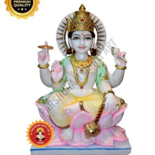 Marble White Vishnu Murti