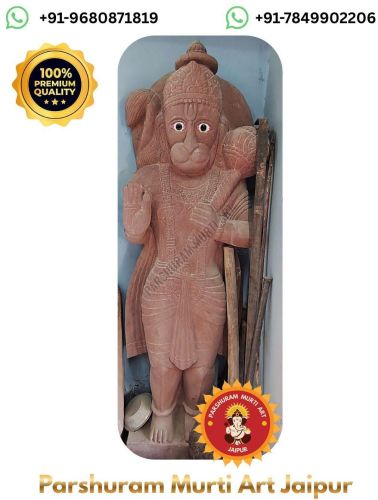 Red Stone Hanuman Murti