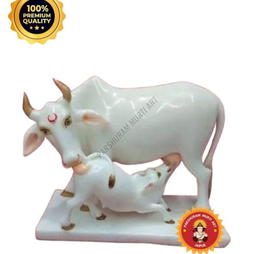 White Marble Gau Mata Statue