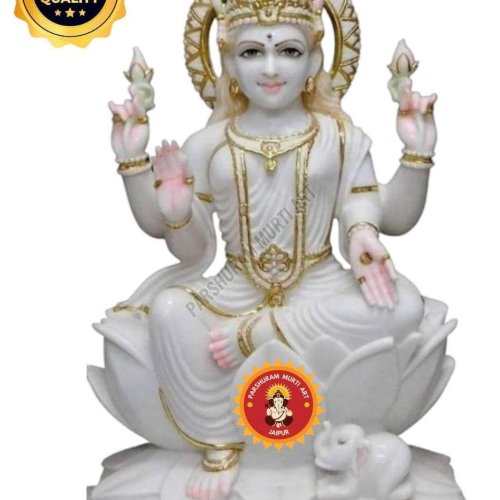 White Marble Maa Laxmi Murti
