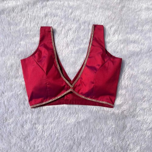 Alia Cut Deep V-Neck Sleeveless Blouse