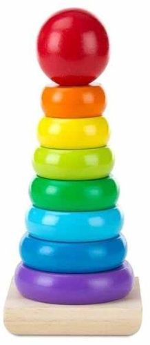 Wooden Doug Rainbow Stacker Toy