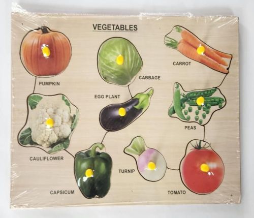 Wooden Vegetable Knob Puzzle