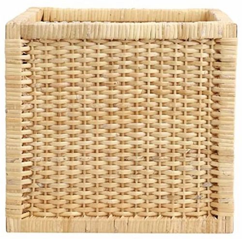 Square Wicker Storage Box Basket