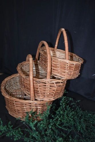 Wicker Handle Gift Basket Set