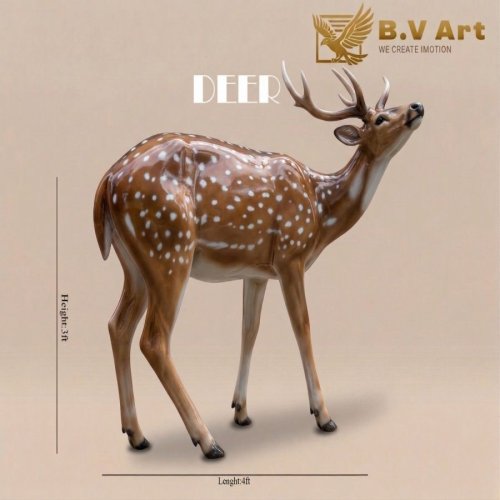 Fiber Deer Statue