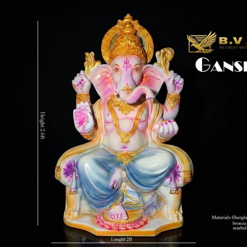 Little Fiber Glass Ganesh Statue