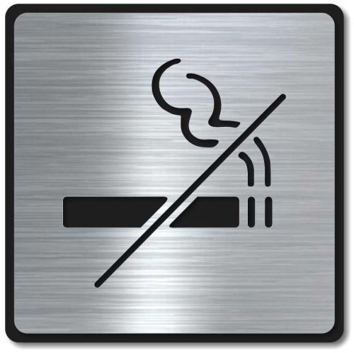 Stainless Steel No Smoking Sign Board