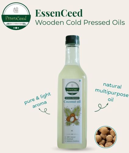 Wooden Cold Pressed Coconut Oil
