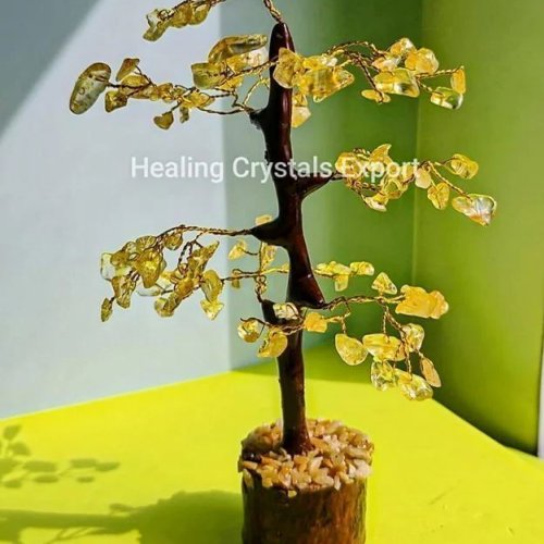 Citrine Chip Crystal Decor Gemstone Tree
