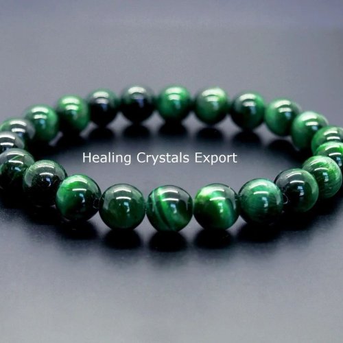 Green Tiger Eye Beaded Bracelet